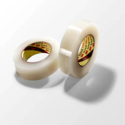 Constructed with a specialized, transparent backing, Scotch® Stretchable Tape 8886 is designed to contain and secure pallets for shipping. It is coated with a synthetic rubber adhe...
