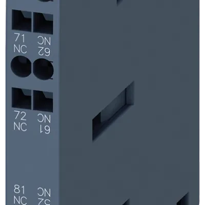 Electronic auxiliary switch din en 50005 lateral, cage clamp conn. 2 nc, sealed, size s0...s3