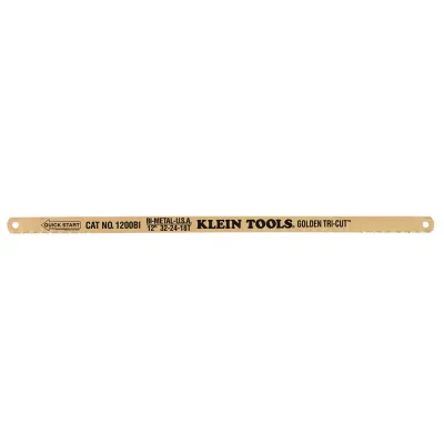 Golden Tri-Cut Blades, 100-Pack, Unique design provides three teeth sizes on one blade