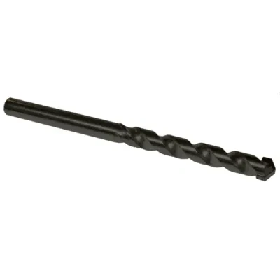 Carbide Masonry Drill Bit, 1/4 in. bit diameter, 6 in. length, 1/4 in. shank size, Straight shank, Black Oxide finish, 1 per pack