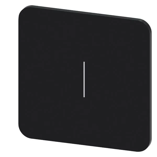 Labeling plate self-adhesive for enclosure, label size 22 x 22mm, label black, lettering white, with graphic symbol i