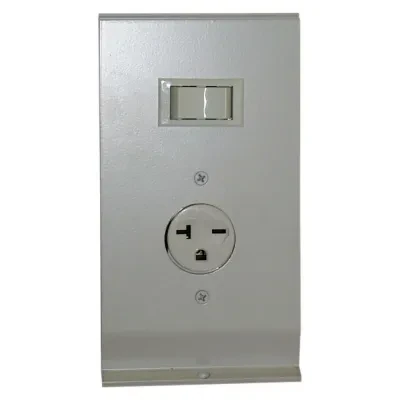 Receptacle Section Baseboard Mount, White, 120 VAC, 15 AMP. For Use With 2900C Series Electric Baseboard - Heavy Duty Commercial Convection Heater