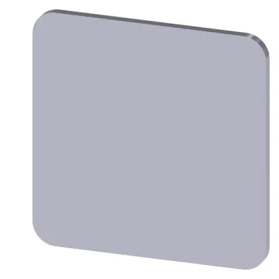 Labeling plate self-adhesive for enclosure, label size 22 x 22mm, label silver,lettering black, without inscription, for self-inscription