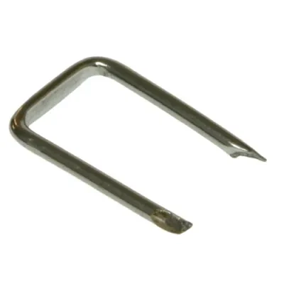 Non Insulated Cable Staple, #10, #12, #14 AWG cable size, Non Metallic Cable, Armored Cable  type, 1-1/4 x 9/16 in. staple size, 100 per box