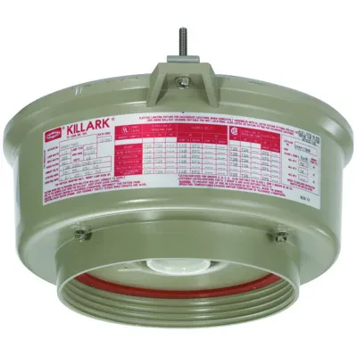 VM4 SERIES - ALUMINUM 100 WATT HIGH PRESSURE SODIUM LIGHT FIXTURE (LAMPNOT INCLUDED) - OPTIC THREAD SIZE 7-3/4 INCH - QUADRI-VOLT (120/208/240/277V) AT 60HZ