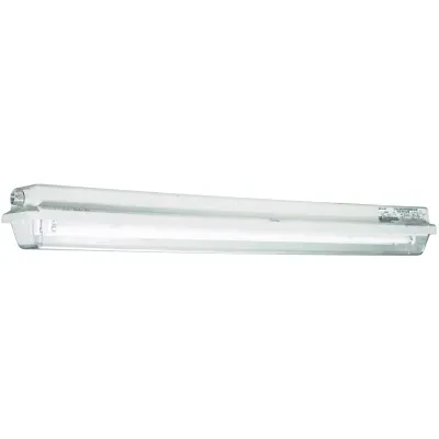 LZ2NE1 SERIES - NON-METALLIC 32 WATT FLUORESCENT EMERGENCY POWER LIGHTFIXTURE (TWO 4-FOOT LAMPS NOT INCLUDED) - DOUBLE-ENDED LAMP TYPE -120-277V AT 60HZ - HUB SIZE 3/4 INCH NPT