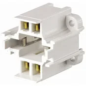 26W 32W 42W 4-Pin, 10mm Compact Fluorescent Lampholder, White