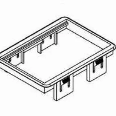 6A opening. Must be purchased separately for mounting communication modules in Walker service fittings where it is indicated they are not included. Finish - Gray