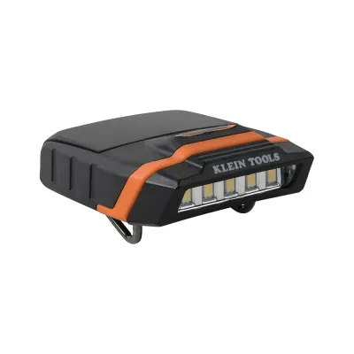 Cap Visor LED Light, Light's contoured metal clip fastens easily onto the brim of a cap, hat or hard hat