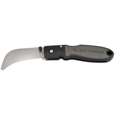 Hawkbill Lockback Rounded Tip Knife, AUS8 stainless steel hawkbill blade with rounded tip for safety
