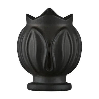Semi Ornate Floral Lamp Finial Oil Rubbed Bronze Finish