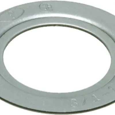 Reducing Washer, Plated Steel. Reduces 3" knockout to 1-1/2" knockout.