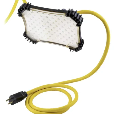 Temporary Lighting Products, 20' 18/2 STW Single 6.6W 90 LED Fixture, 450 Lumen Output Per Fixture