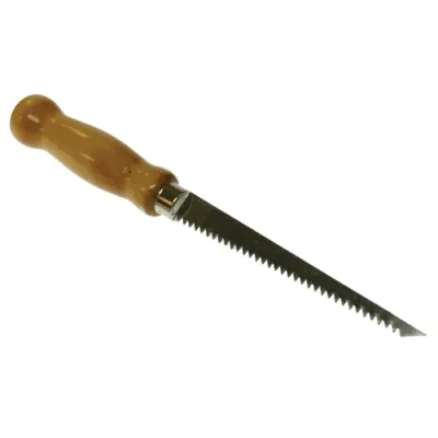 Keyhole Saw, Wood handle, 6 in. blade length, 1.5 oz blade weight