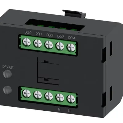 Electronic module for id key-operated switch, black, operating voltage 24V DC, group-id, screw terminal, for front plate mounting