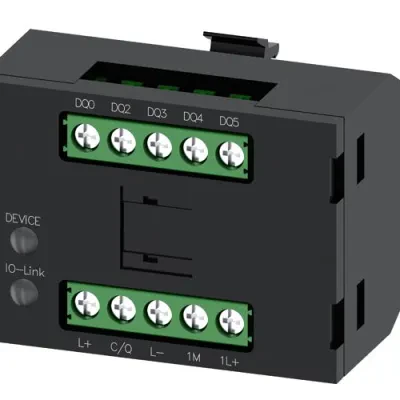 Electronic module for id key-operated switch, black, operating voltage 24V DC, io-link, screw terminal, for front plate mounting