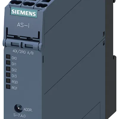 AS-I SLIMLINE COMPACT MODULE IP20.A/B-SLAVE.DIGITAL. 4DI/2RQ SPRING-LOADED TERMINALS. 22.5MM 4X INPUT FOR 3-WIRE SENSOR SENSOR SUPPLY SWITCHABLE 2X OUTPUT RELAY 1A