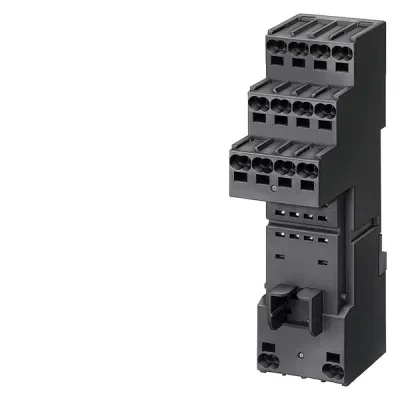Plug-in base for pt-relay 2 changeover contacts, plug-in terminal (push in w. logical disconnection