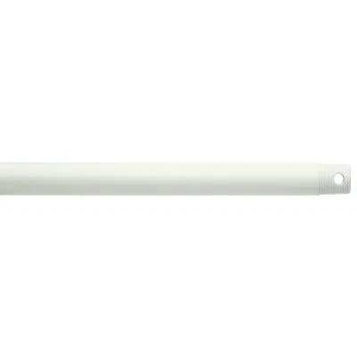 48in. Fan Downrod in Matte White - 1in. O.D. x 48in.  Threaded