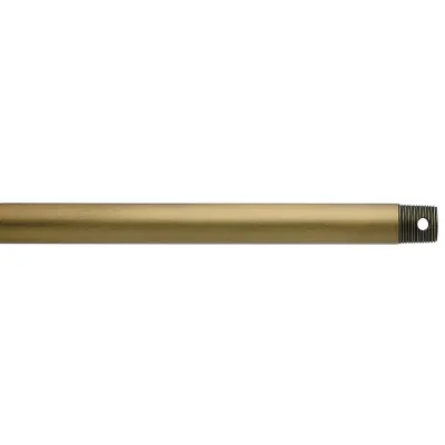 48in. Fan Downrod in Natural Brass - 1in. O.D. x 48in.  Threaded