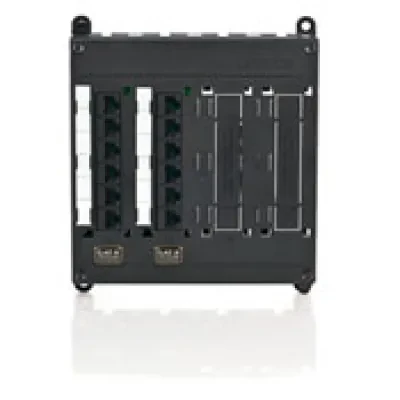 Twist and Mount Patch Panel, 12 CAT 6 Ports