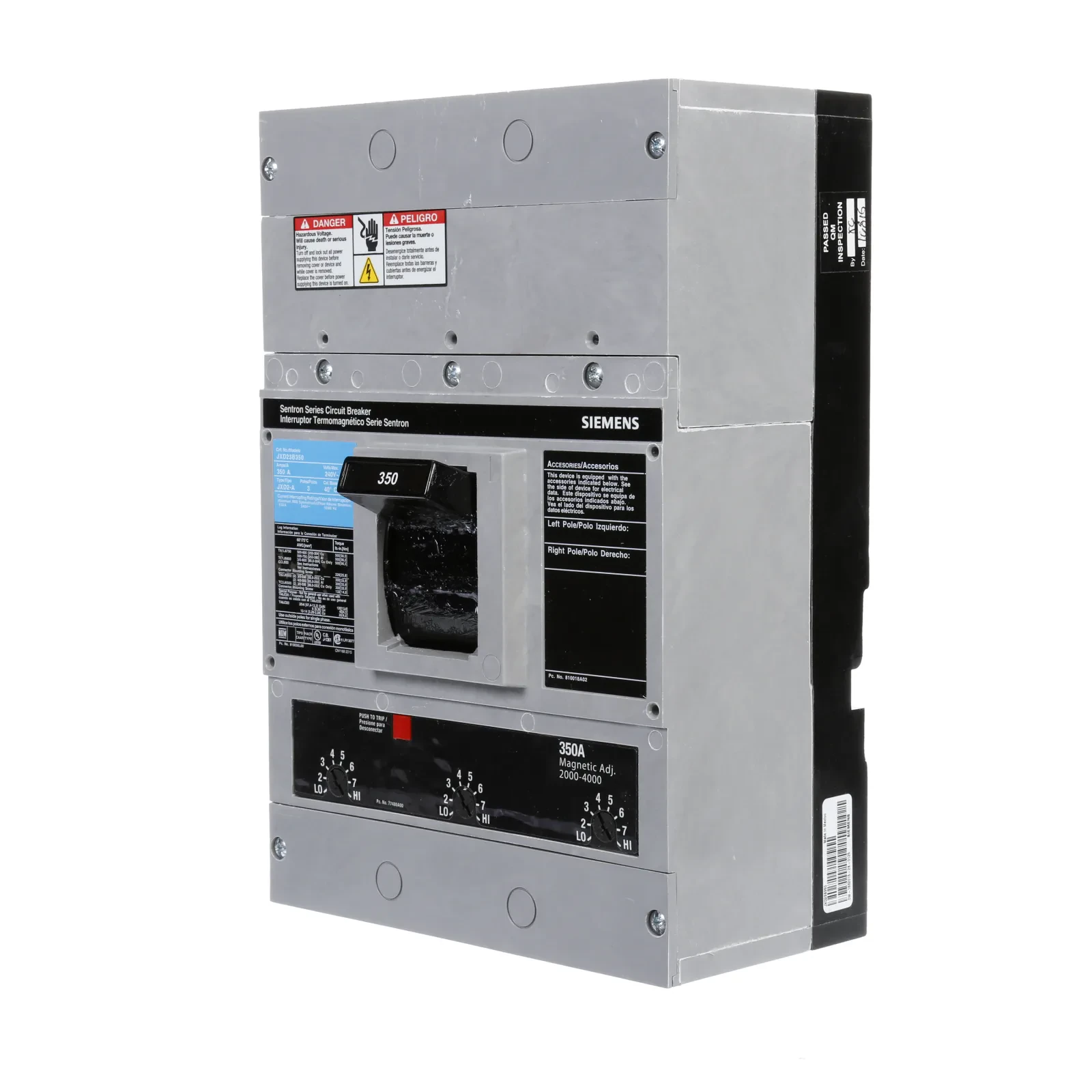 Siemens Industry, Inc. JXD23B350 Circuit Breakers product image