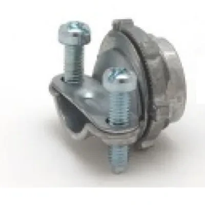 1 1/4" 3 No. 6-4-2 Round Non-Watertight Zinc Connector