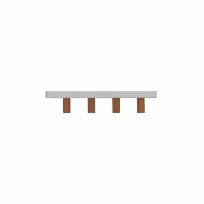 Eaton Bussmann series comb busbar, Modular comb bus bar, 6 Pins, 100 A, Class J, Non-indicating, 1000 Vdc