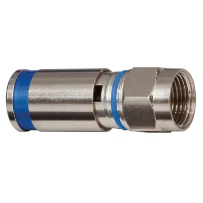 Weatherproof F-Compression Connectors RG6 50-Pack, Dual O-ring seals out moisture