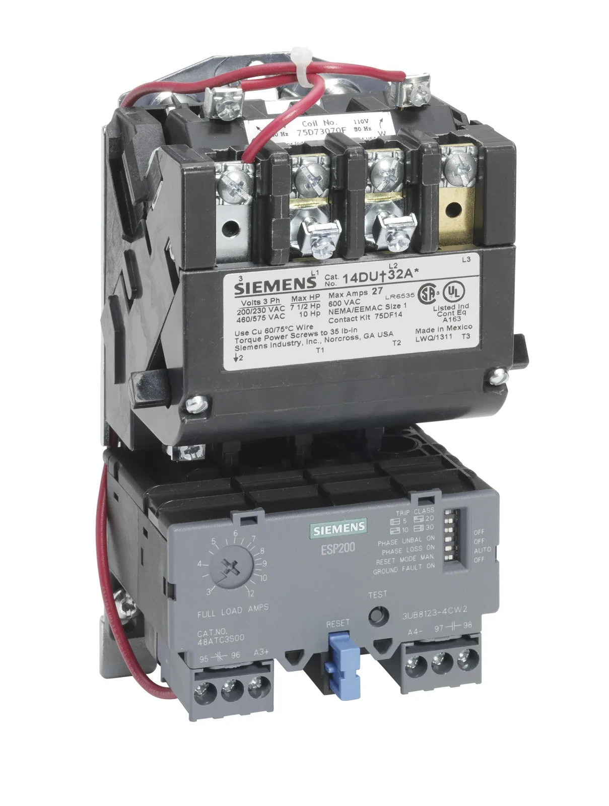 Siemens Industry, Inc. 14DUD32AD Motor Starter Controls product image