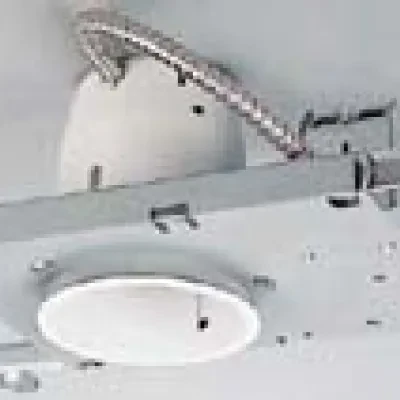 For new construction or remodel work. UL and CUL listed for damp locations. Junction box has integral non-metallic wire clamps, snap-out sides, and 1/2 in & 3/4 inpryouts.