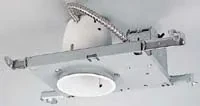 For new construction or remodel work. UL and CUL listed for damp locations. Junction box has integral non-metallic wire clamps, snap-out sides, and 1/2 in & 3/4 inpryouts.