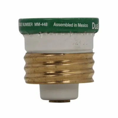 Eaton Bussmann series Type T plug fuse, plug fuse, time delay, heavy duty, 25 A, 125 Vac, 10 kAIC (RMS Symmetrical) interrupt rating, 10 kA short circuit rating, threaded mount, du...