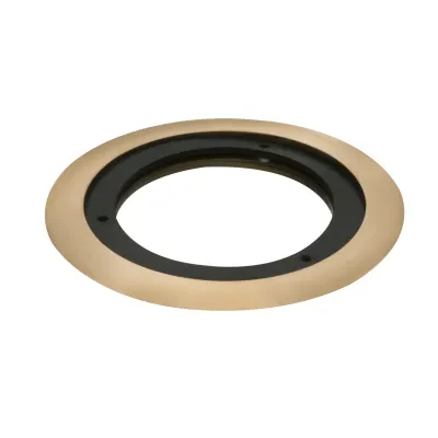 Carpet Ring for Arlington's Flush to floor round cut in floor box kits. Brass.