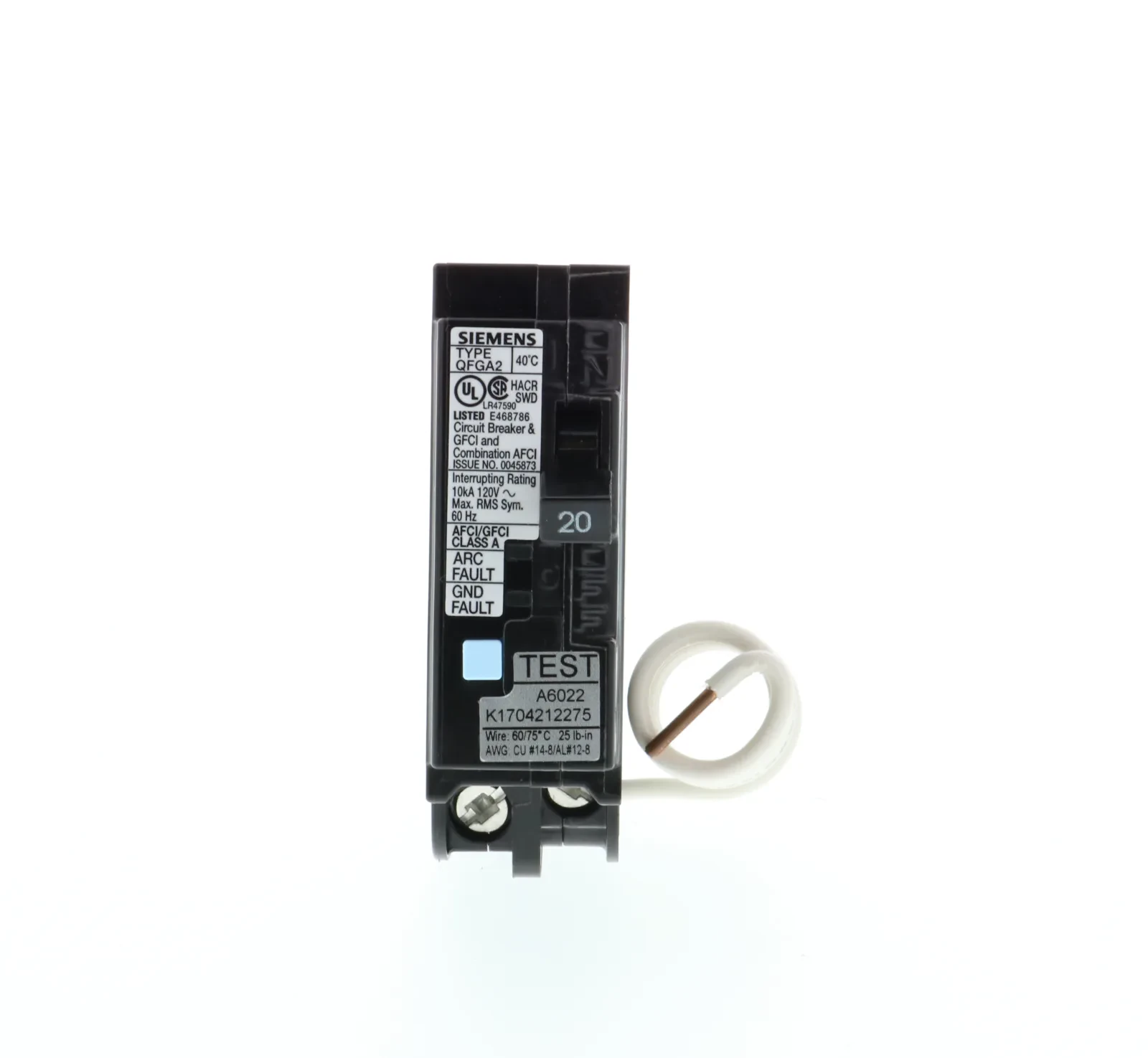 Siemens Industry, Inc. Q120DF Circuit Breakers product image